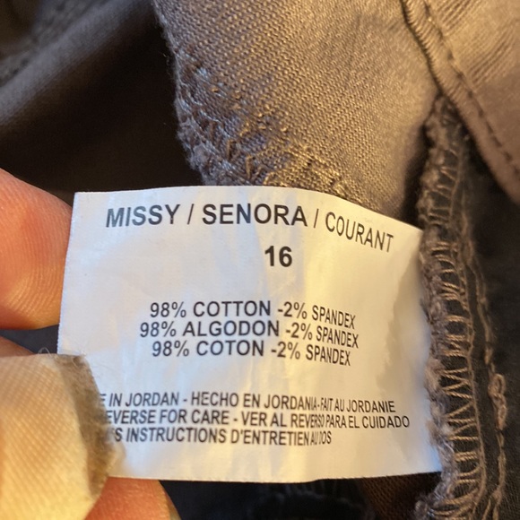 New Bandolino Samantha color chrome size16straight leg jeans - Picture 9 of 10